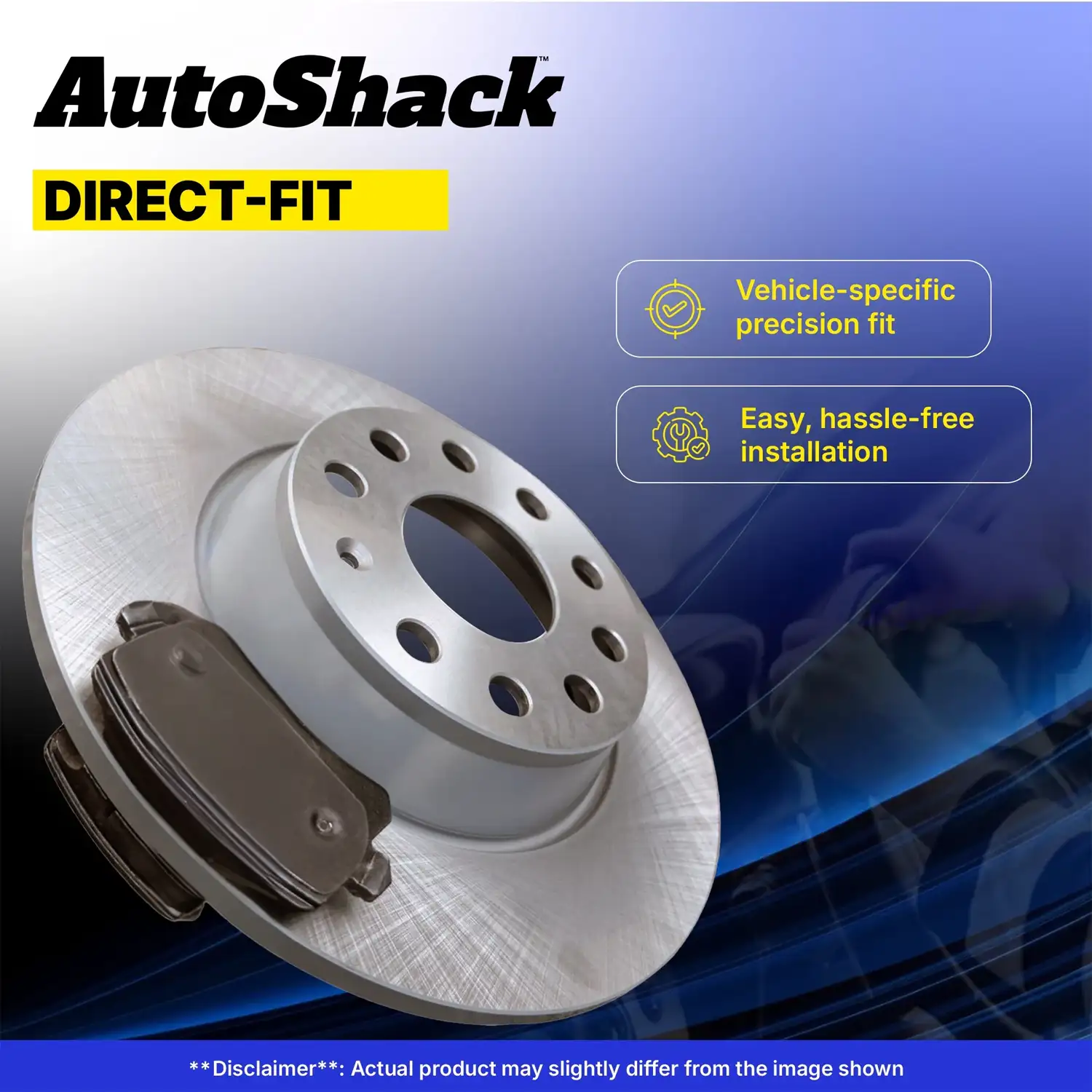 Autoshack Front Brake Set Spare Parts Chevrolet Brake Pad Disc Brake Rotor - Ảnh 2