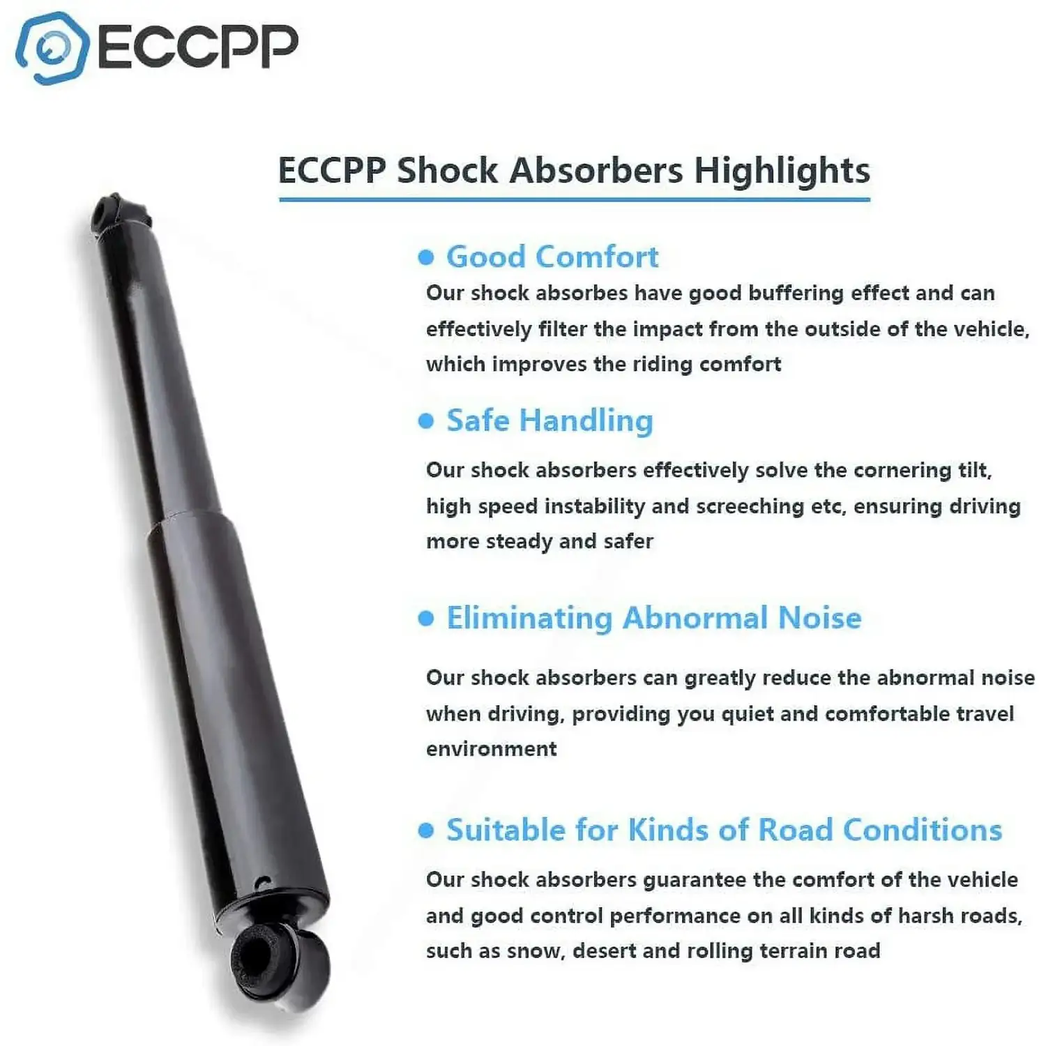 Shock Absorbers for Nissan,ECCPP Front Rear Shock Absorbers - Ảnh 3