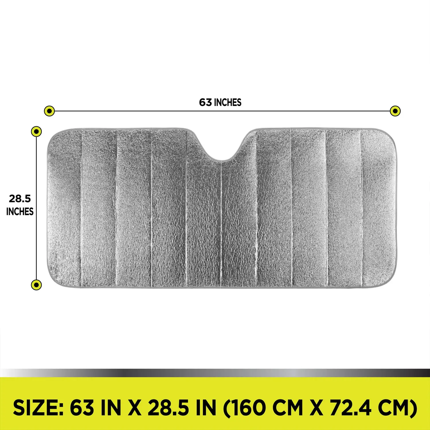 Auto Drive Lightweight Silver Accordion Sunshade 1 Pack - Ảnh 3