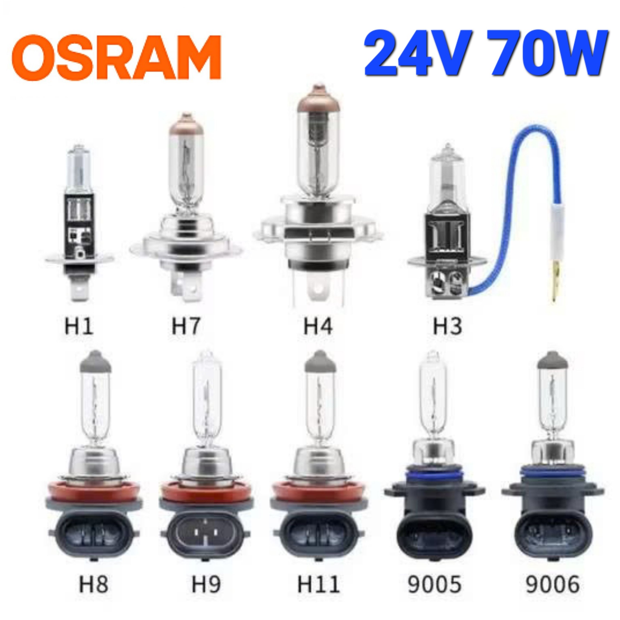 Bóng Đèn Pha Gầm Halogen 1 Màu OSRAM 24V 70W - hình ảnh sản phẩm