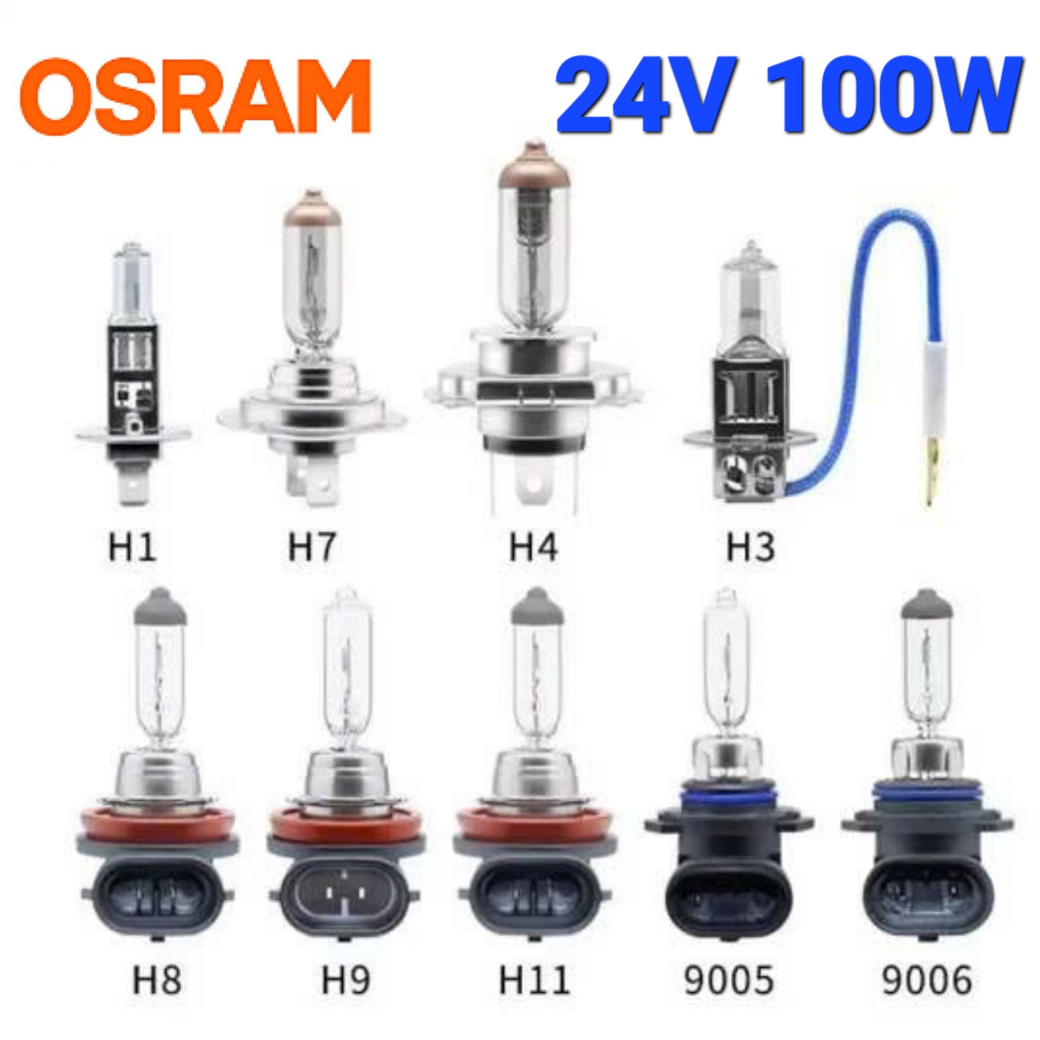 Bóng Đèn Pha Gầm Halogen 1 Màu OSRAM 24V 100W - hình ảnh sản phẩm