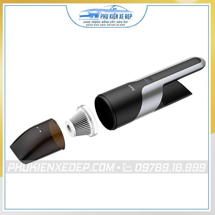 Máy hút bụi cầm tay Sạc Pin Hoco chính hãng - Bảo hành 1 năm - hình ảnh sản phẩm