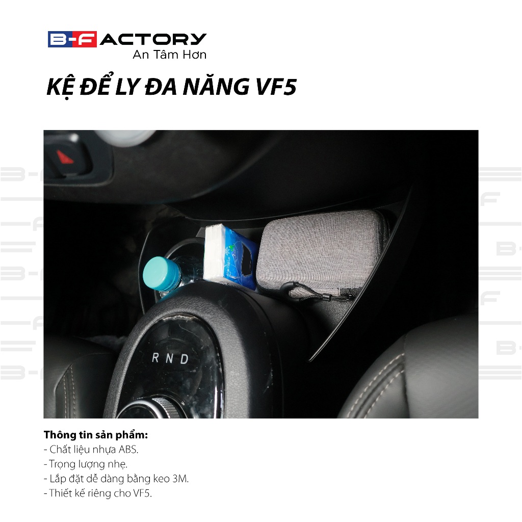 Kệ để ly đa năng cho xe Vinfast VF5 B-Factory - Đồ chơi xe hơi, phụ kiện ô tô, trang trí xe hơi - góc nhìn 5