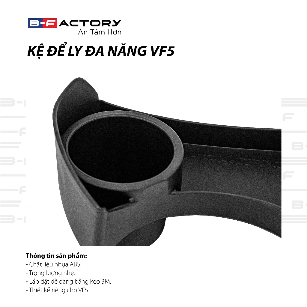 Kệ để ly đa năng cho xe Vinfast VF5 B-Factory - Đồ chơi xe hơi, phụ kiện ô tô, trang trí xe hơi - hình ảnh sản phẩm