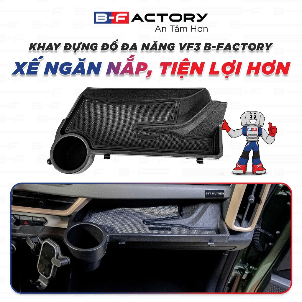Khay để đồ VF3 B-Factory - Đồ chơi xe hơi, phụ kiện ô tô, trang trí xe hơi - hình ảnh sản phẩm