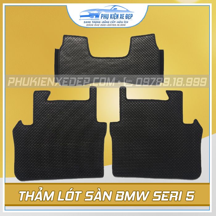 Bộ thảm lót sàn ô tô BMW 520i G30 cao su Thái Lan MỚI NHẤT - góc nhìn 3