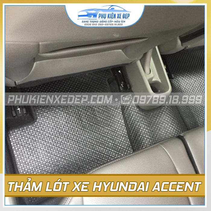 Thảm lót sàn ô tô Kata Hyundai Accent - góc nhìn 2