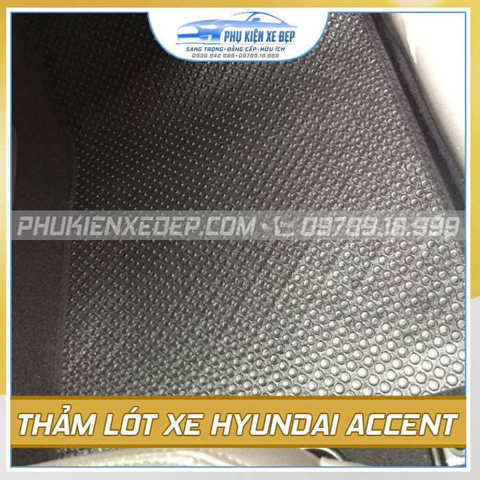 Thảm lót sàn ô tô Kata Hyundai Accent - góc nhìn 3