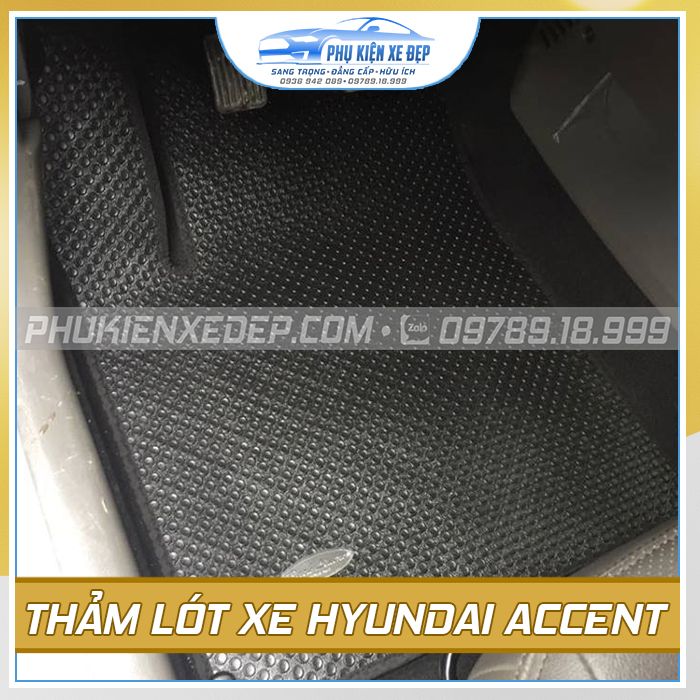 Thảm lót sàn ô tô Kata Hyundai Accent - góc nhìn 4