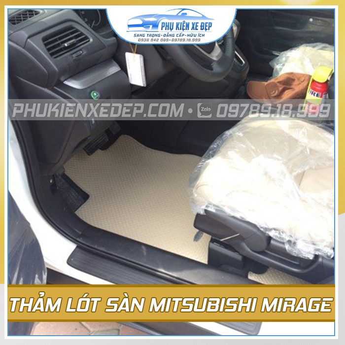 Thảm lót sàn ô tô Kata Mitsubishi Mirage - góc nhìn 4