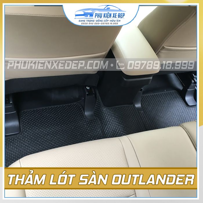 Thảm lót sàn ô tô Kata Mitsubishi Outlander - góc nhìn 3