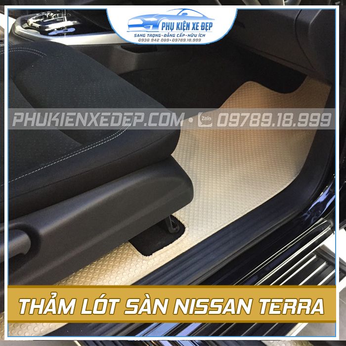 Bộ thảm lót sàn ô tô Nissan Terra cao su Thái Lan Mới Nhất - góc nhìn 5