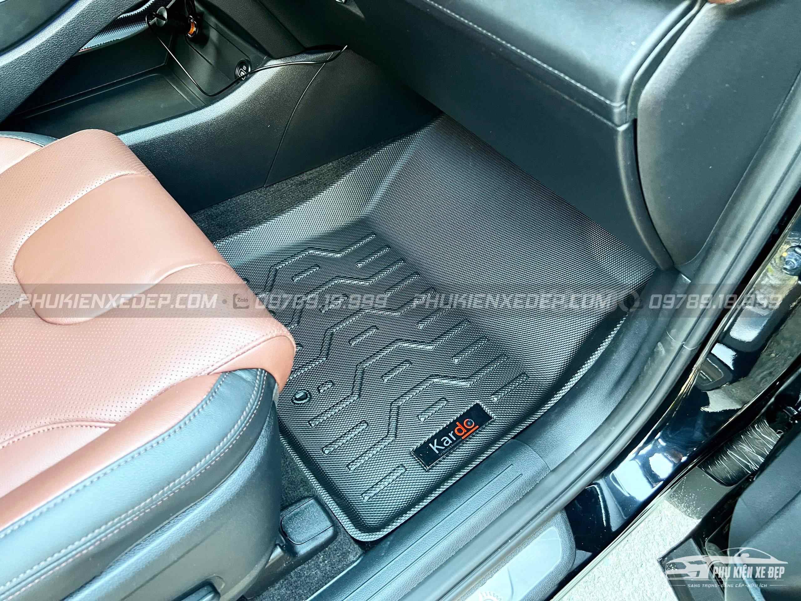 Thảm Lót Sàn Ô Tô Kardo Hyundai Santafe 2021 - Nay - Đồ chơi xe hơi, phụ kiện ô tô, trang trí xe hơi - góc nhìn 5