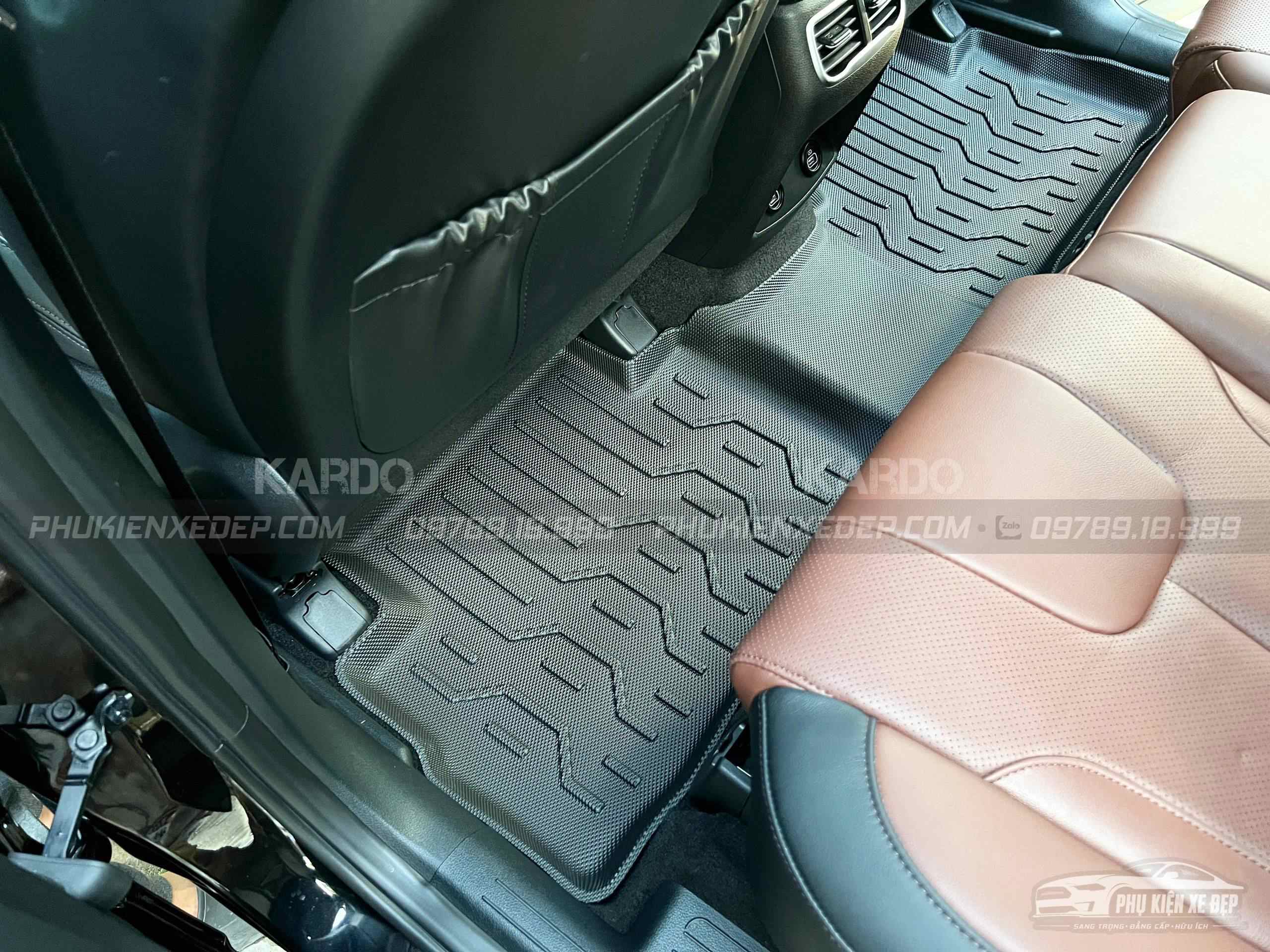 Thảm Lót Sàn Ô Tô Kardo Hyundai Santafe 2021 - Nay - Đồ chơi xe hơi, phụ kiện ô tô, trang trí xe hơi - góc nhìn 4