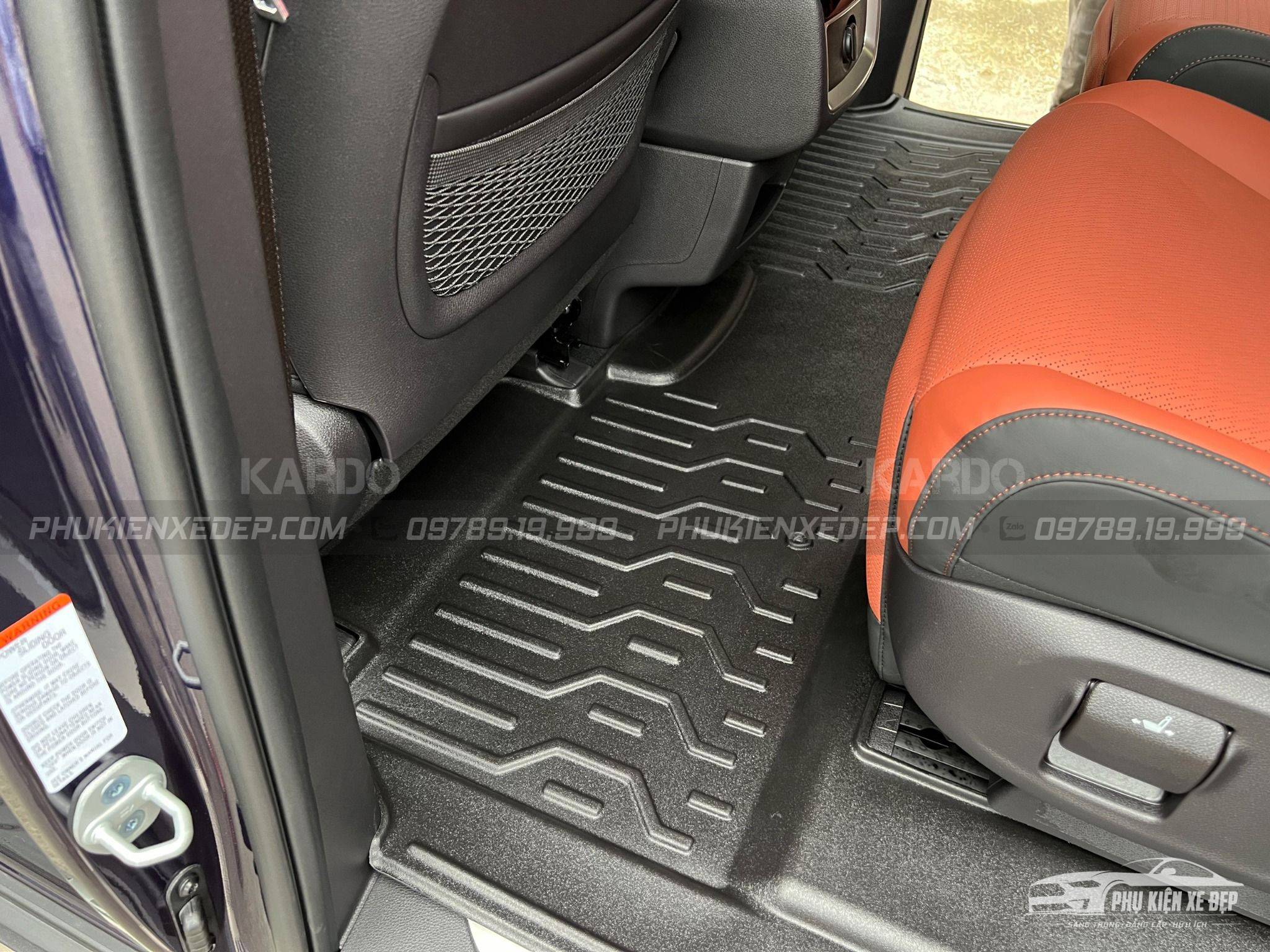 Thảm Lót Sàn Ô Tô Kardo KIA Carnival 2022 - Nay - Đồ chơi xe hơi, phụ kiện ô tô, trang trí xe hơi - góc nhìn 4
