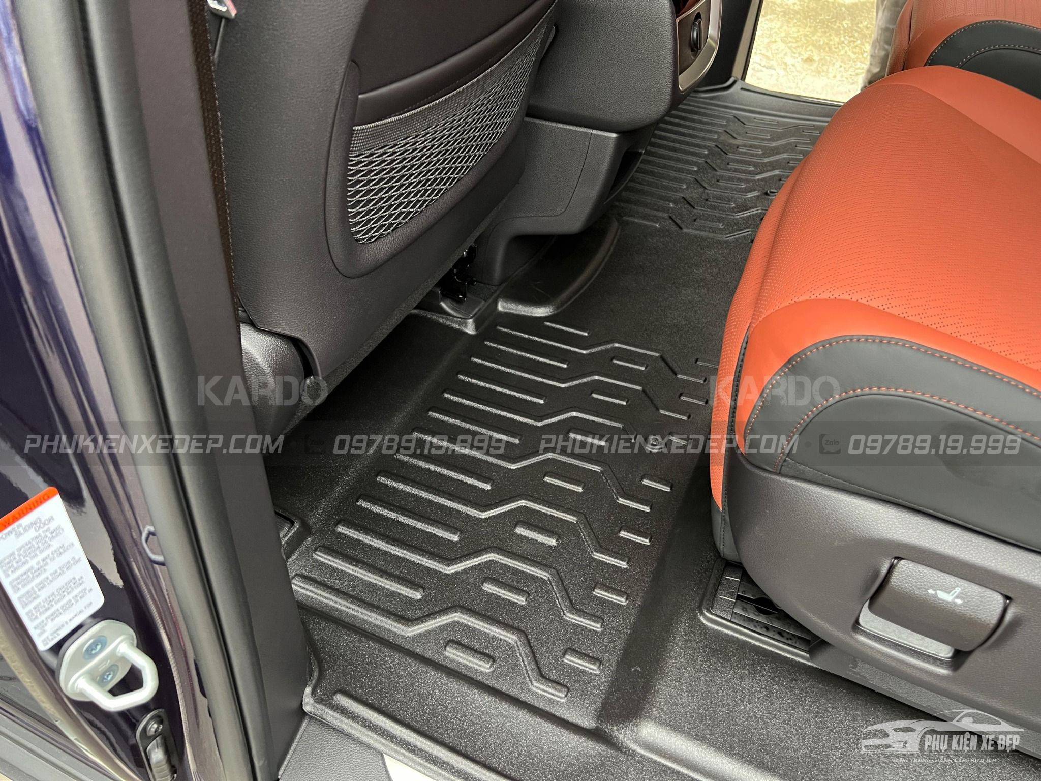 Thảm Lót Sàn Ô Tô Kardo KIA Carnival 2022 - Nay - Đồ chơi xe hơi, phụ kiện ô tô, trang trí xe hơi - góc nhìn 3