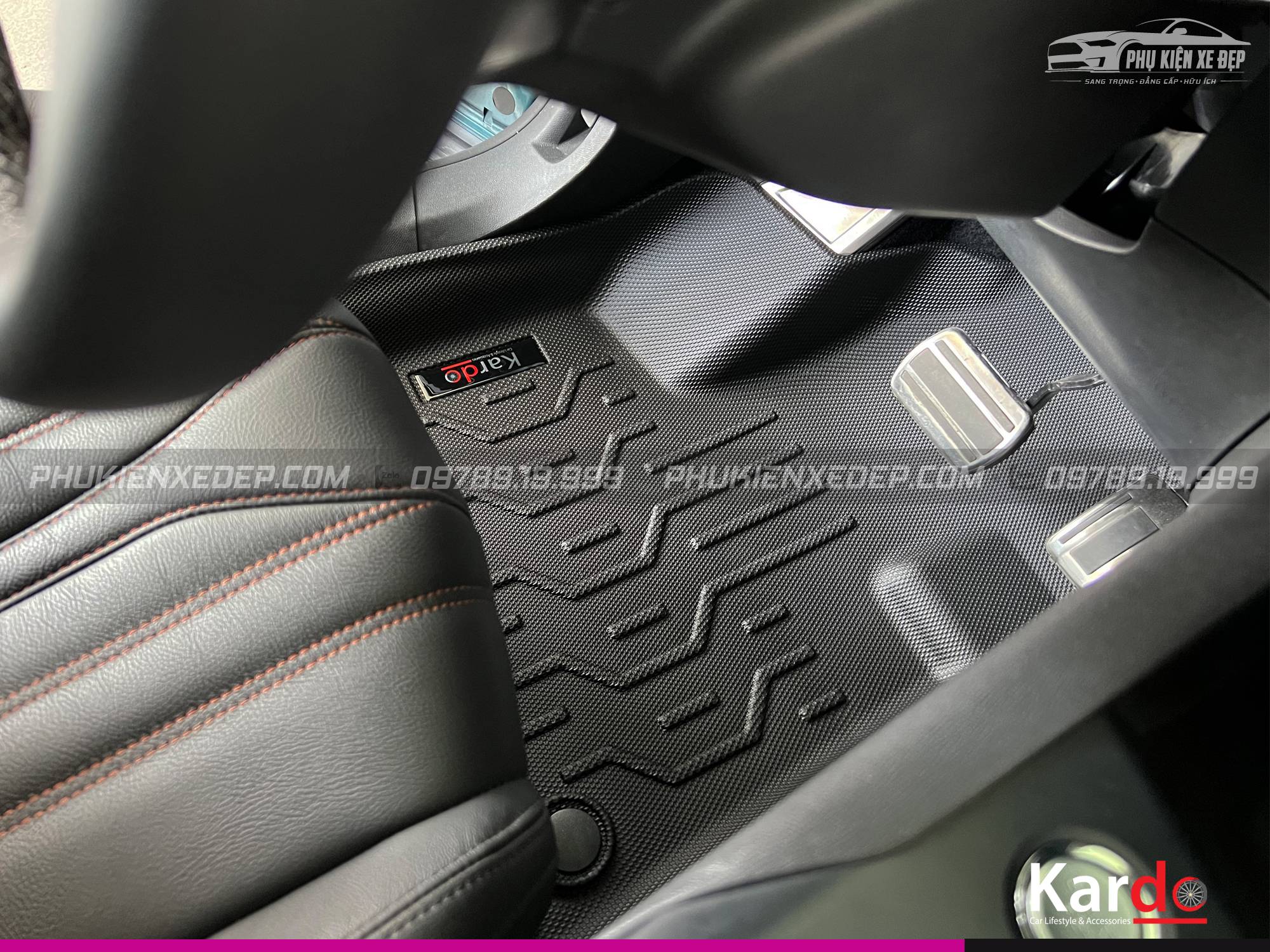 Thảm Lót Sàn Ô Tô Kardo Peugeot 3008 - Đồ chơi xe hơi, phụ kiện ô tô, trang trí xe hơi - góc nhìn 3