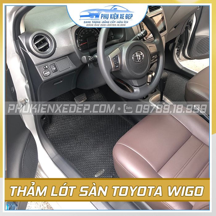 Thảm lót sàn ô tô Kata Thái Lan Toyota Wigo - góc nhìn 4
