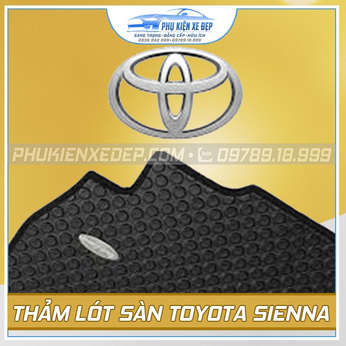 Thảm lót sàn ô tô Kata Thái Lan Toyota Sienna - góc nhìn 5