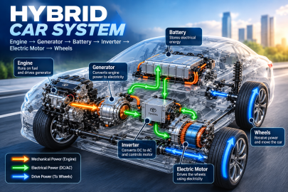 Cơ chế hoạt động của xe Hybrid